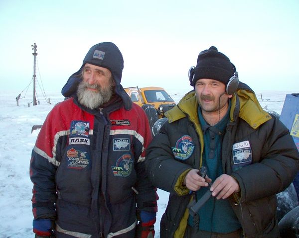 Владимир Чуков и Юрий Заруба в экспедиции «Полярное кольцо»