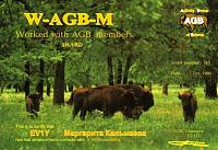 Внешний вид диплома W-AGB-M (РАБОТАЛ С ЧЛЕНАМИ AGB-КЛУБА)