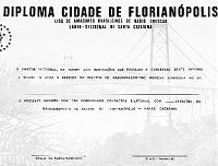 Внешний вид диплома DCF (DIPLOMA CITY FLORIANOPOLIS)