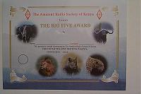 Внешний вид диплома THE BIG FIVE AWARD