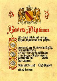 Внешний вид диплома BADEN (BADEN-DIPLOMA)