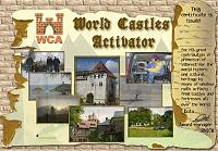Внешний вид диплома WCAA - WORLD CASTLES ACTIVATOR AWARD