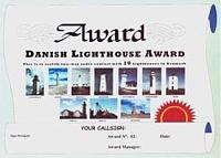 Внешний вид диплома DANISH LIGHTHOUSE AWARD