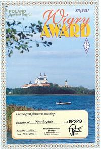 Внешний вид диплома WIGRY AWARD