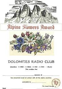 Фотография диплома ALPINE FLOWERS AWARD