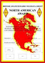 Внешний вид диплома BARTG NORTH AMERICAN AWARD