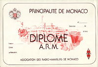 Внешний вид диплома PRINCIPALITY OF MONACO AWARD