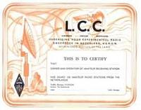 Внешний вид диплома LCC (LISTENERS CENTURY CLUB)