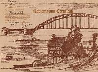 Внешний вид диплома NOVIOMAGUM CERTIFICATE