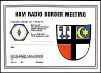 Внешний вид диплома HAM RADIO BORDER MEETING