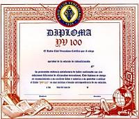 Внешний вид диплома YV 100