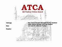 Внешний вид диплома ATCA (ALL TURKEY CITIES AWARD)