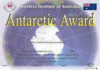 Внешний вид диплома ANTARCTIC AWARD