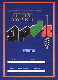 Внешний вид диплома GPDXA (PORTUGUESE GROUP DX AWARD)