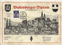 Внешний вид диплома Babenberger Diplom