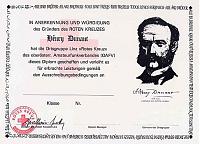 Фотография диплома Henry Dunant Award ADL505