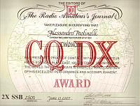 Внешний вид диплома CQ DX AWARD