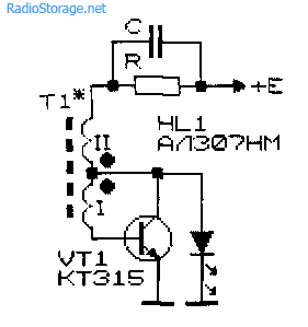 Схема низковольтного преобразователя напряжения с применением RC-цепочки