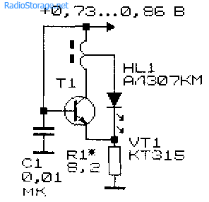 Очень простая схема низковольтного преобразователя напряжения на одном транзисторе