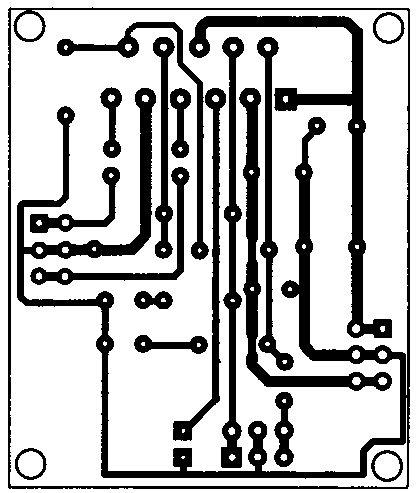 Изображение печатной платы стерео-усилителя на микросхеме TDA7265