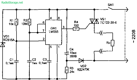 Реле времени AH3-NC (0-6с, 0-60с, 0-6м, 0-60м), пит. ~220В (аналог ST3PA)