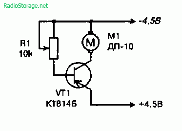 Схема простейших устройств управляемых светом (двигатель, реле)