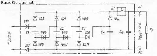 Схема и принцип работы конденсаторного преобразователя