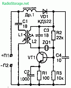 Схема телефонного АМ ретранслятора на 27—28 МГц на транзисторе КТ315