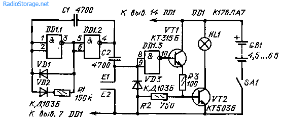 Схемы регуляторов яркости электрического карманного фонаря