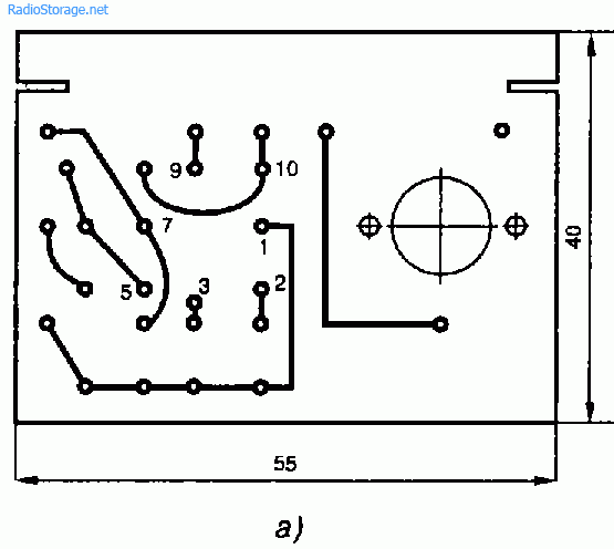 Схема простого радиоприемника на микросхеме К140УД1А