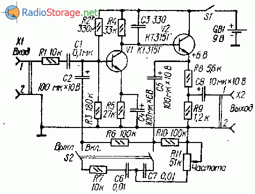 Схемы дисторшн приставок к электрогитаре на ОУ и транзисторах