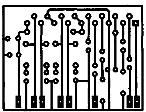 Изображение печатной платы для усилителя на микросхеме TA8210