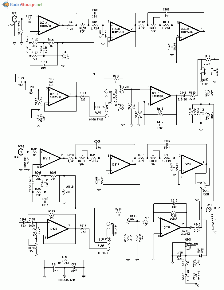 Схема автомобильного усилителя LADA AL-100 (часть 1)